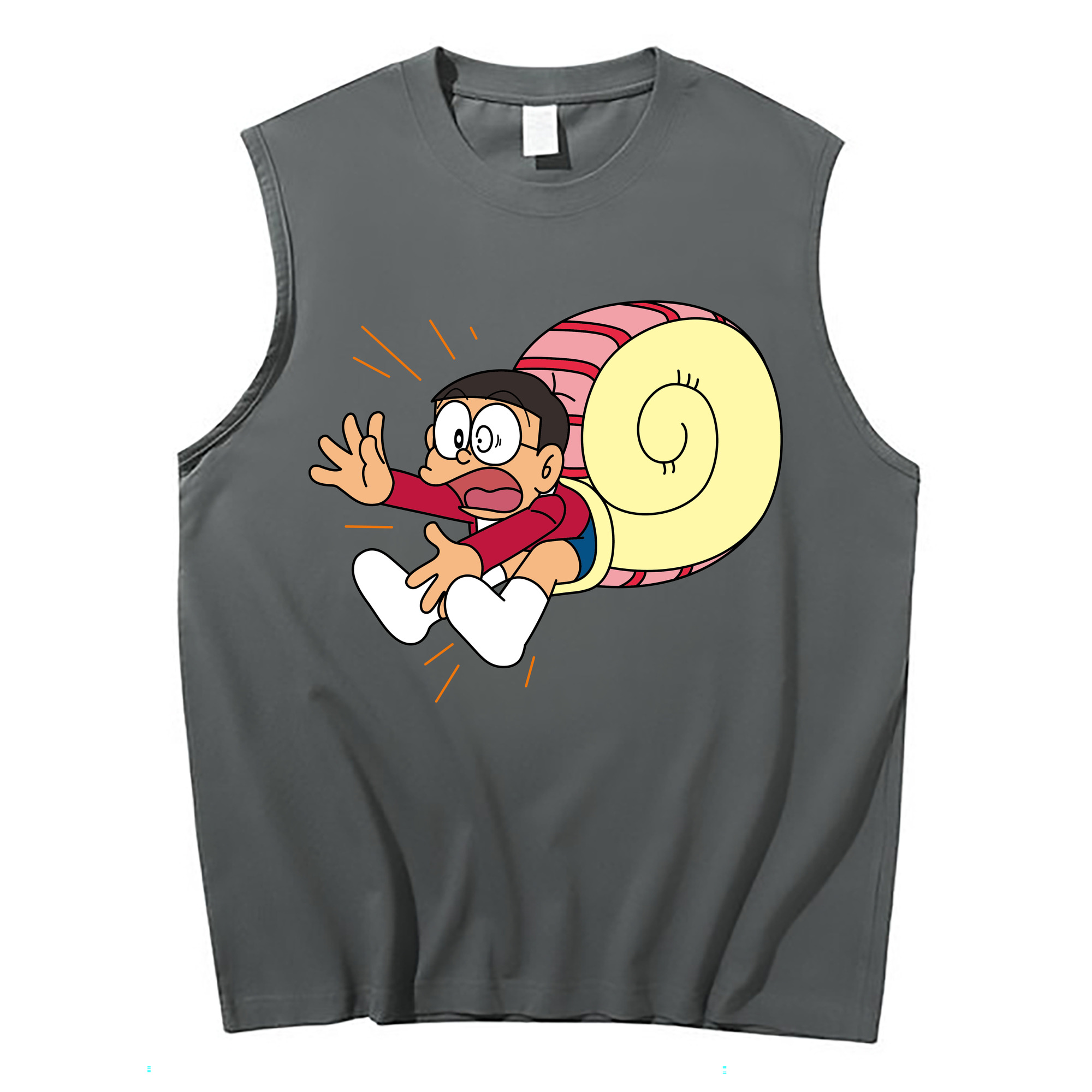 （画像用） ドラえもん 野比 のび太 Doraemon Nobita Nobi コットン100％タンクトップ（フロントプリント）